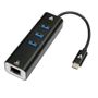 V7 USB-C MALE TO MULTIPORT ADAPTER USB-C TO RJ45 3XUSB A 3.2GEN1 CARD (V7UCRJ45USB3)