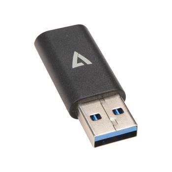 V7 USBA 3.2GEN1 TO USB-C MINIADPTR USB A MALE TO USB-C FEMALE ADPTR CABL (V7USB3AC)