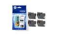 BROTHER LC421XL - 4-pack - XL - black, yellow, cyan, magenta - original - ink cartridge - for Brother DCP-J1140DW,  MFC-J1010DW,  MFC-J1012DW (LC421XLVAL)