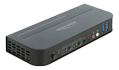 DELOCK KVM Switch DisplayPort 1.4 - 8K - 30 Hz - USB 3.0/Audio/HDMI Dieser KVM Switch von Delock ist eine praktische Lösung, um zwei Computer mit DisplayPort Ausgang an einem DisplayPort Monitor zu be