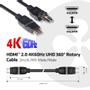 CLUB 3D Club3D HDMI-Kabel A -> A 2.0 360Ã¸ Drehbar 4K60Hz UHD 2 Meter retail (CAC-1360)