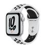APPLE Watch Nike SE (GPS) - 40 mm - silveraluminium - smart klocka med Nike sportband - fluoroelastomer - ren platina/ svart - bandstorlek: S/M/L - 32 GB - Wi-Fi, Bluetooth - 30.49 g