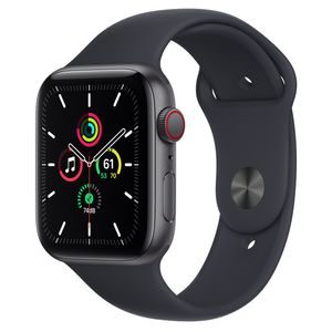 APPLE Watch SE GPS + Cellular, 44mm Space Grey Aluminium Case with Midnight Sport Band (MKT33DH/A)