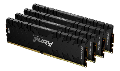 KINGSTON 64G 3600MH DDR4DIMM Kit4 FURY Reneg Blck (KF436C16RB1K4/64)