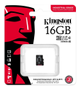 KINGSTON 16GB microSDHC Industrial Card Single