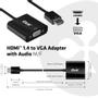 CLUB 3D HDMI 1.4 To VGA Active Adapter With Audio M/F (CAC-1302)