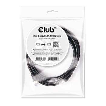 CLUB 3D Club3D Mini-DP-Kabel 1.2 HBR2 21,6Gb/s 2m 4K60Hz St/St bulk (CAC-2161)