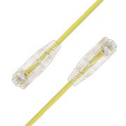 LinkIT SlimPatch U/UTP Cat6a gul 0.3m AWG 28/7 | LSZH | 3,6mm