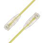 LinkIT SlimPatch U/UTP Cat6a gul 0.3m AWG 28/7 | LSZH | 3,6mm