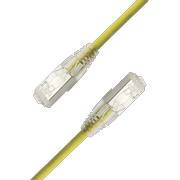 LinkIT SlimPatch F/UTP Cat6a gul 2m AWG 28/1 | LSZH | 4.7mm