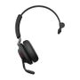 JABRA a Evolve2 65 MS Mono - Headset - on-ear - convertible - Bluetooth - wireless - USB-A - noise isolating - black - Certified for Microsoft Teams