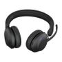 JABRA a Evolve2 65 MS Stereo - Headset - on-ear - Bluetooth - wireless - USB-C - noise isolating - black - with charging stand - Certified for Microsoft Teams (26599-999-889)