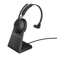 Jabra Evolve2 65 MS Mono - hodesett - med ladestativ
