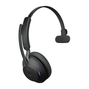 JABRA a Evolve2 65 MS Mono - Headset - on-ear - convertible - Bluetooth - wireless - USB-C - noise isolating - black - Certified for Microsoft Teams (26599-899-899)