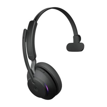 Jabra Evolve2 65 MS Mono - hodesett - med ladestativ (26599-899-989)