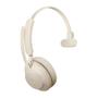 JABRA Evolve2 65 - USB-A MS Teams Mono with Charging Stand - Beige (26599-899-988)