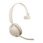 JABRA Evolve2 65 - USB-A MS Teams Mono with Charging Stand - Beige (26599-899-988)
