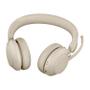 JABRA a Evolve2 65 UC Stereo - Headset - on-ear - Bluetooth - wireless - USB-A - noise isolating - beige (26599-989-998)