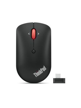 LENOVO o ThinkPad Compact - Mouse - right and left-handed - optical - 4 buttons - wireless - 2.4 GHz - USB-C wireless receiver - black - OEM (4Y51D20848)