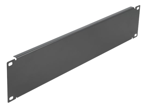 DELOCK Täckpanel 19", 2U, 4 hål, svart (66290)