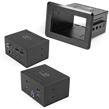 STARTECH StarTech.com Conference Room Docking Station, Universal Laptop Dock, 4K HDMI, 60W Power Delivery, USB Hub, GbE, Audio, In-Table Connectivity Box For Huddle/ Boardroom Collaboration Space - For Teams &  (KITBZDOCK)