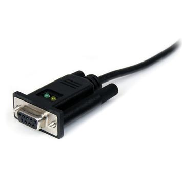 StarTech USB to Serial RS232 Adapter - DB9 Serial DCE Adapter Cable with FTDI – Null Modem - USB 1.1 / 2.0 – Bus-Powered (ICUSB232FTN) - seriell adapter (ICUSB232FTN)