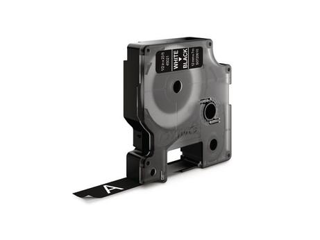 DYMO D1 12mm 1pk, Hvit/Sort (S0720610)