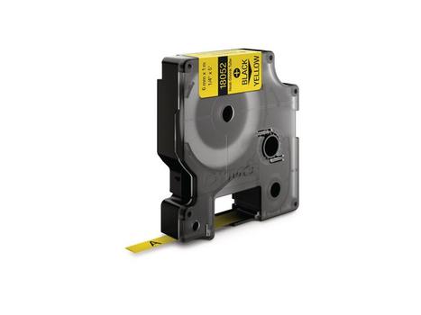 DYMO RHINO HEAT SHRINK TUBE 6X 1,5 BLACK ON YELLOW                  IN SUPL (18052)