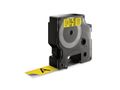 DYMO D1 Tape / 19mm x 7m / Black Text / Yellow Tape