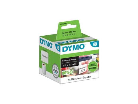 DYMO LabelWriter osoite-etikettejä, 70x54 mm, 1-pakk (320 kpl) (S0722440)