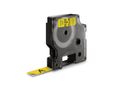 DYMO D1 12mm tape sort/gul