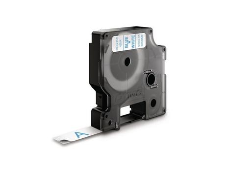 DYMO D1 12mm Tape blue/ white (S0720540 $DEL)