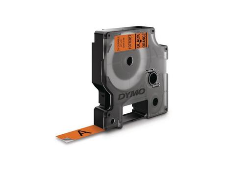 DYMO D1 tape Extra Strong 12mmx3m black/ orange (1978367)