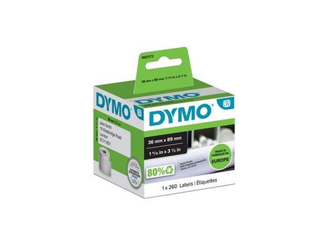 DYMO LW-Adress-Etiketten groß 260/Rolle 1er Pack 36x89mm (1983172)