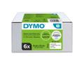 DYMO Label Ship/naming 54x101 perm white 220 pcs (6 rolls)