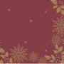 DuniSoft Middagsserviet, Dunisoft, Graceful Holiday, 1/4 fold, 40x40cm, rød