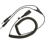 JABRA Curled cable conex PC-QD a 2x3.5 mm-2 m