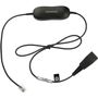 JABRA a Smart Cord - Headset cable - black - for Cisco IP Phone 78XX, BIZ 2300, Mitel 74XX, Dialog 42XX, 44XX, 5446, Snom 71X