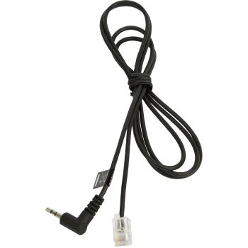 JABRA RJ10 Cord to 2.5mm pin plug 1.0 meter for Panasonic KX-T 7630 7633 7635 and e.g. GN9300 GN9120 GN Ellipse GN8000 (8800-00-75)