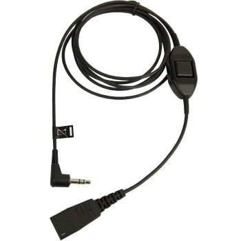 JABRA QD Cord to 3.5 mm jack. With in-line call-answering for Alcatel 8er and 9er Series (8735-019)