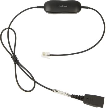 JABRA Smart Cord QD to RJ9 straight with 8-position switch configurator for Avaya one-X Telephone system for 96XX Series (88001-03)