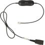 JABRA a GN1216 - Headset cable - Quick Disconnect plug to RJ-9 male - 80 cm - for Avaya one-X Deskphone Edition 96XX, Jabra GN 2000, GN2000, BIZ 2400, 2400 3in1, GN2000
