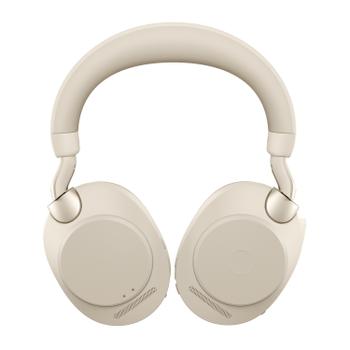 JABRA a Evolve2 85 UC Stereo - Headset - full size - Bluetooth - wireless, wired - active noise cancelling - 3.5 mm jack - noise isolating - beige (28599-989-998)