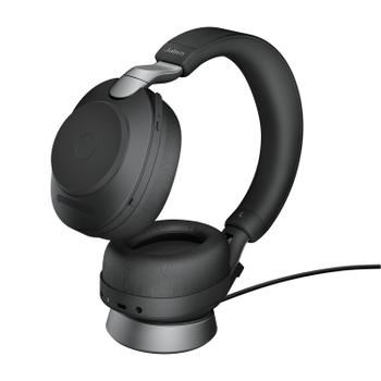 JABRA a Evolve2 85 UC Stereo - Headset - full size - Bluetooth - wireless, wired - active noise cancelling - 3.5 mm jack - noise isolating - black (28599-989-889)