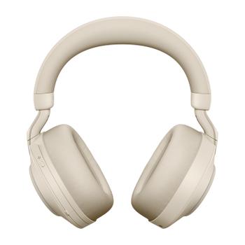 JABRA a Evolve2 85 MS Stereo - Headset - full size - Bluetooth - wireless, wired - active noise cancelling - 3.5 mm jack - noise isolating - beige - Certified for Microsoft Teams (28599-999-998)