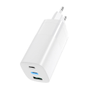 SIGN 65W Charger, USB-C PD, Fast Charging, MacBook Air, iPhone - White