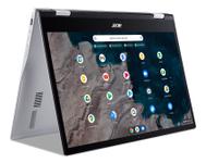 ACER Chromebook Spin 513 CP513-1H - Flipputformning - Snapdragon 7c Kryo 468 - Chrome OS - Qualcomm Adreno 618 - 8 GB RAM - 64 GB eMMC - 13.3" IPS pekskärm 1920 x 1080 (Full HD) - Wi-Fi 5 - rent silver - k (NX.AS6ED.002)