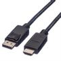 ROLINE DisplayPort til HDMI kabel, DP han / HDMI han - sort - 2,0 m. (11.04.5781)
