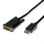 VALUE DisplayPort Kabel, DP - VGA, Han/Han, 1,5m