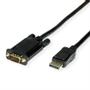 VALUE DisplayPort Cable, DP - VGA, M/M, 1m